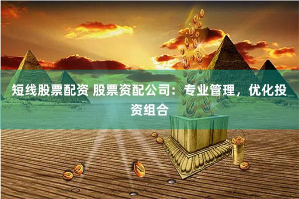 短线股票配资 股票资配公司：专业管理，优化投资组合